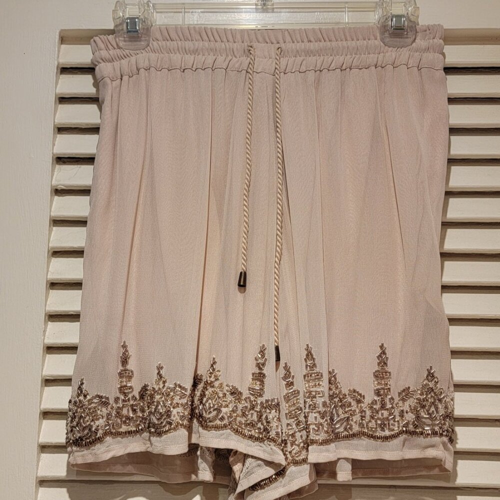 Anthropologie Beaded Shorts